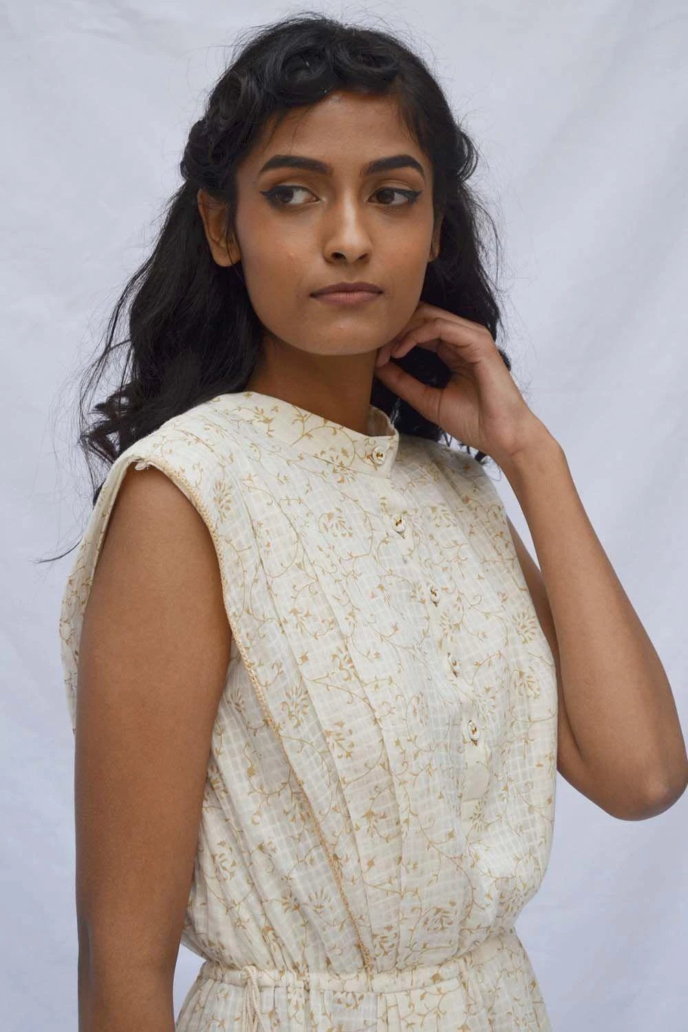 Ahmev Pleated Drawstring Dress 4 Ahmev Pleated Drawstring Dress - Image 4