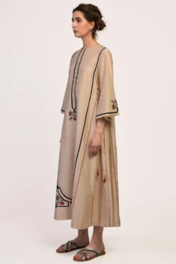 Ikai Beige A-line Braid Dress -Inca Clothing Shop alk 2014 b 3