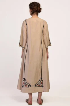 Ikai Beige A-line Braid Dress -Inca Clothing Shop alk 2014 b 4
