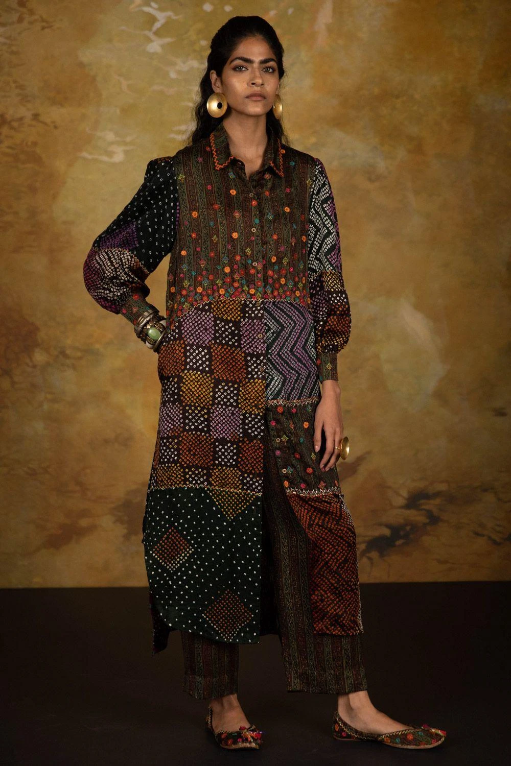 Sunira Designs Mirch Masala Brown Shirt Dress 1 Sunira Designs Mirch Masala Brown Shirt Dress