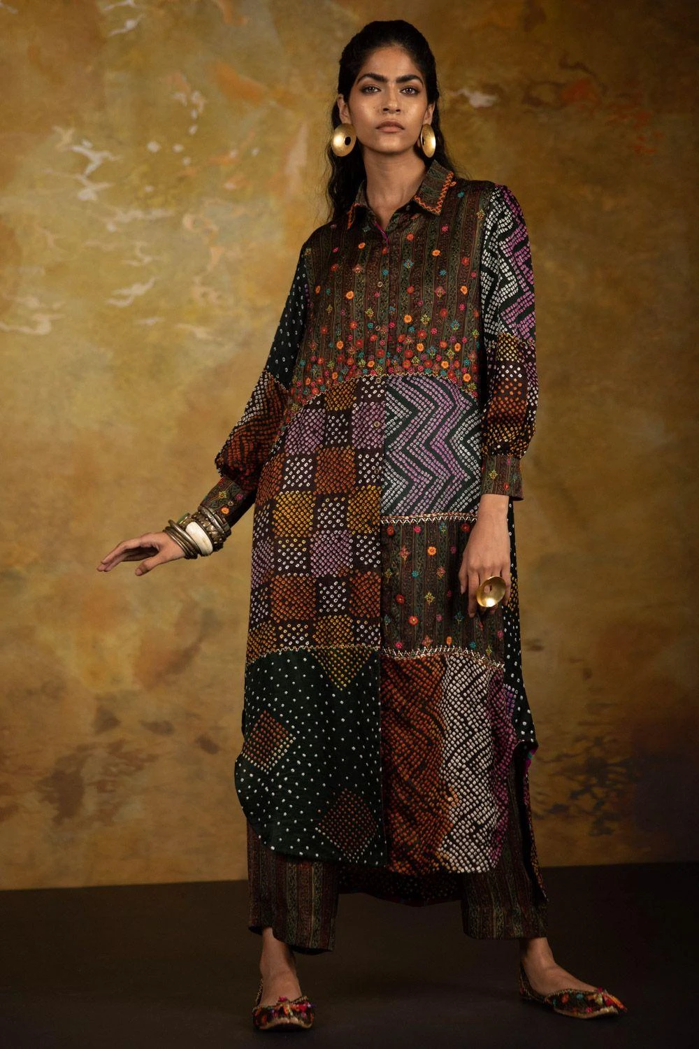 Sunira Designs Mirch Masala Brown Shirt Dress 2 Sunira Designs Mirch Masala Brown Shirt Dress - Image 2