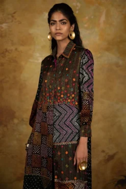 Sunira Designs Mirch Masala Brown Shirt Dress 8 Sunira Designs Mirch Masala Brown Shirt Dress -Inca Clothing Shop aw2107 4