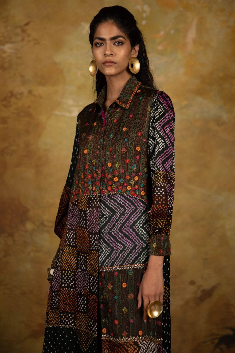 Sunira Designs Mirch Masala Brown Shirt Dress 4 Sunira Designs Mirch Masala Brown Shirt Dress - Image 4