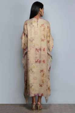 YAVI Impressionist Printed Tissue Dress -Inca Clothing Shop brcd 10 5