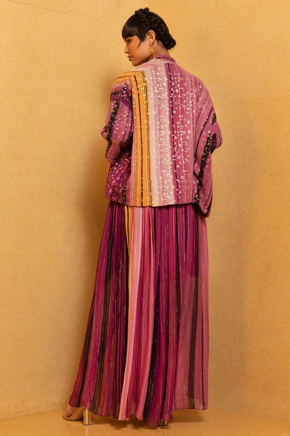 Nikita Mhaisalkar Berry Stoke Printed Tube Dress 4 Nikita Mhaisalkar Berry Stoke Printed Tube Dress - Image 4