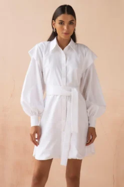 APZ White Shirt Dress With Belt