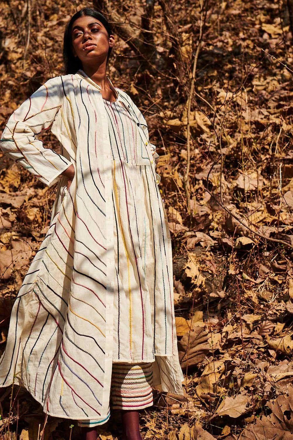 Hand Embroidered Chord Dress 2 Hand Embroidered Chord Dress - Image 2