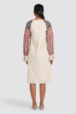 Chandrima Embroidered Shirt Dress 9 Chandrima Embroidered Shirt Dress -Inca Clothing Shop css20d22 5 1