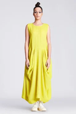 Chola Yellow Desconstructed Dress