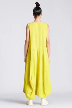 Chola Yellow Desconstructed Dress -Inca Clothing Shop dr0069c 3 1