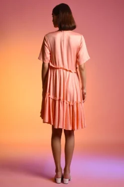 ECHO Pink Ruffle Dress -Inca Clothing Shop er2104 4