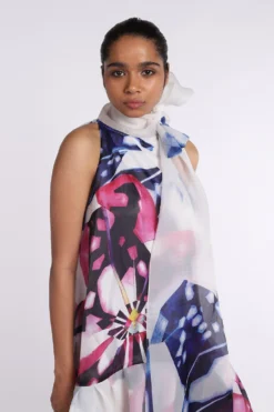 Gauri & Nainika Halter High Low Trapeze Dress -Inca Clothing Shop gnd lwf19 39b 5