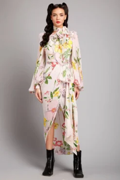 Gauri & Nainika Floral Wrap Dress