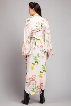Gauri & Nainika Floral Wrap Dress -Inca Clothing Shop gnd ss21 01 4