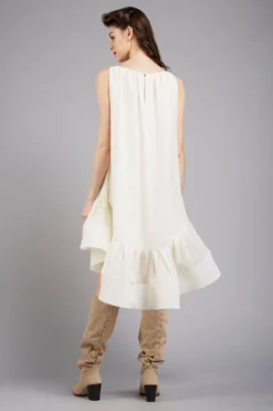 Gauri & Nainika Boat Neck Trapeze Dress -Inca Clothing Shop gnd ss21 18 3