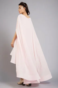 Gauri & Nainika Asymmetrical Cape Dress -Inca Clothing Shop gnd ss21 34 3