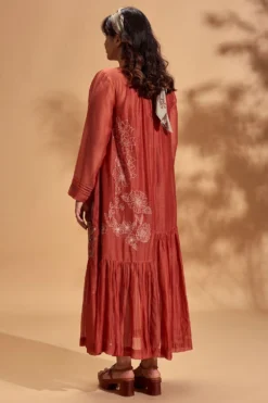 Half Full Curve Floral Cluster Flapper Dress -Inca Clothing Shop hfcsb003 4