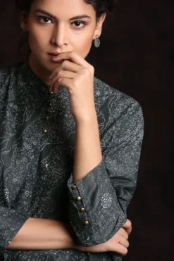 Printed Asymmetric Dress -Inca Clothing Shop int wf20 d1 16 3