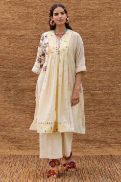 Sunira Designs Kora Jamdani Muslin Dress