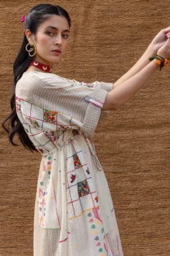 Sunira Designs Kora Embroidered Drawstring Dress 8 Sunira Designs Kora Embroidered Drawstring Dress -Inca Clothing Shop j2207c 3