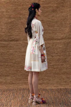 Sunira Designs Kora Embroidered Drawstring Dress 9 Sunira Designs Kora Embroidered Drawstring Dress -Inca Clothing Shop j2207c 4