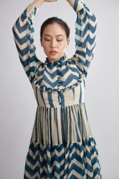 KoAi Printed Tiered Dress -Inca Clothing Shop kofw20054 4