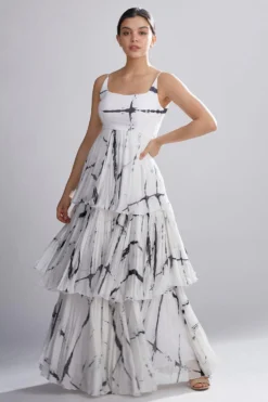 KoAi Shibori Layered Dress