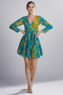 KoAi Floral Printed Wrap Dress