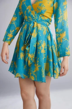 KoAi Floral Printed Wrap Dress -Inca Clothing Shop kofw20100 4