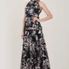KoAi Dark Green Floral Printed Frill Dress