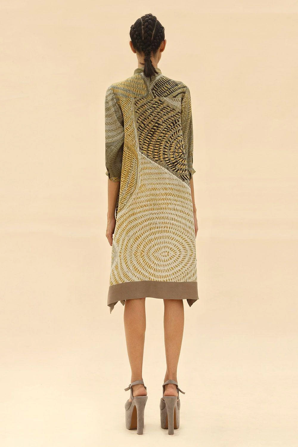Abhishek Sharma Tie & Dye Printed Shirt Dress 5 Abhishek Sharma Tie & Dye Printed Shirt Dress - Image 5