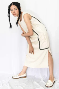 Rias Jaipur Ecru Cotton Denim Dress -Inca Clothing Shop rias mix 05 4