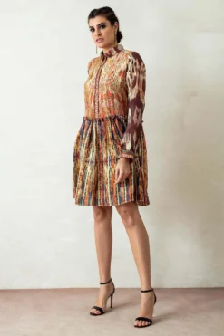 Rajdeep Ranawat Short Frill Dress 6 Rajdeep Ranawat Short Frill Dress -Inca Clothing Shop rr 414 3