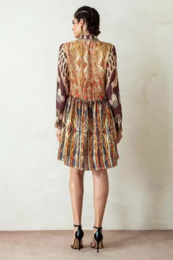 Rajdeep Ranawat Short Frill Dress 7 Rajdeep Ranawat Short Frill Dress -Inca Clothing Shop rr 414 4