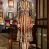 Rajdeep Ranawat Printed Silk Midi Dress