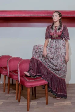 Siddhartha Bansal Multicoloured Chintz Embellished Maxi Dress