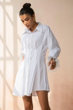 APZ Classic White Shirt Dress