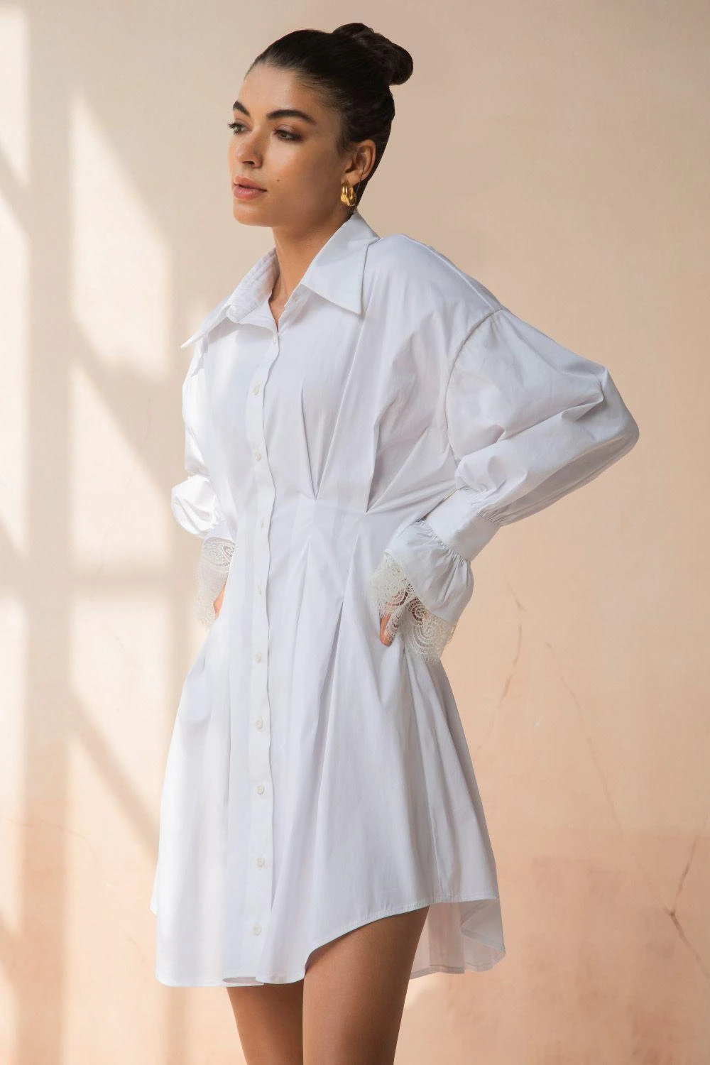 APZ Classic White Shirt Dress 2 APZ Classic White Shirt Dress - Image 2