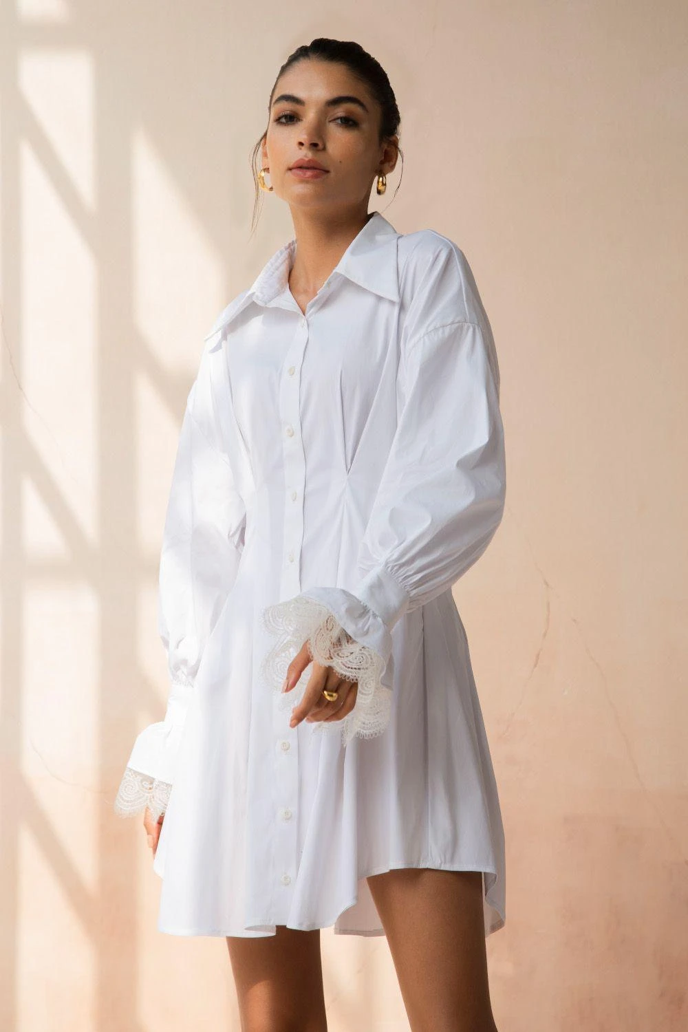 APZ Classic White Shirt Dress 3 APZ Classic White Shirt Dress - Image 3