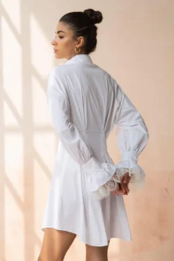 APZ Classic White Shirt Dress 9 APZ Classic White Shirt Dress -Inca Clothing Shop sd w 5