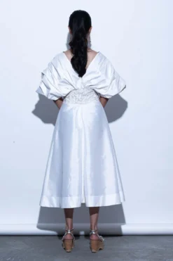 Shriya Som Draped Taffete Midi Dress -Inca Clothing Shop ss 21 lm 16 771 3