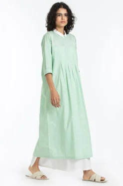 Three Mint Polka Pintuck Co-ord Dress