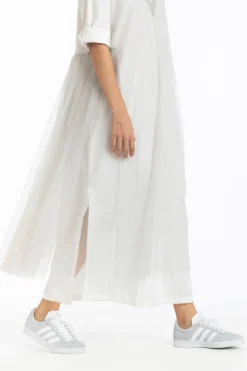 Three Soft Net Side Gather Dress With Cotton Dress -Inca Clothing Shop ss20 set31 4