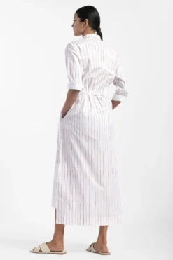 Three Dusty Rose Elastic Waist Dress 7 Three Dusty Rose Elastic Waist Dress -Inca Clothing Shop ss21 d12 xs 4