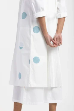 Three White Polka Dotted Dress & Jacket -Inca Clothing Shop ss21 set 30 xs 3