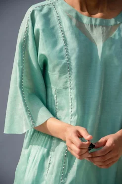 SWGT Sea Green Drop Sleeve Dress -Inca Clothing Shop tu1 p7 4