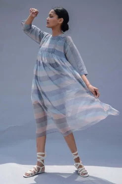 SWGT Striped Cocoon Dress