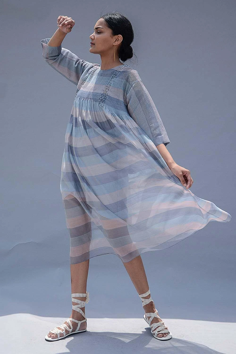 SWGT Striped Cocoon Dress 1 SWGT Striped Cocoon Dress