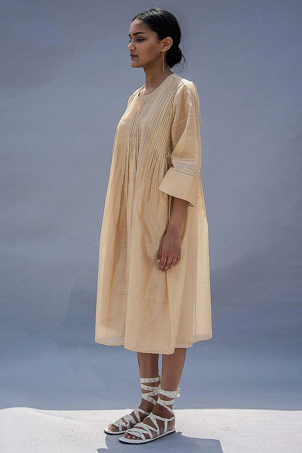 SWGT Camellia Dress With Pintucks Detail 2 SWGT Camellia Dress With Pintucks Detail - Image 2