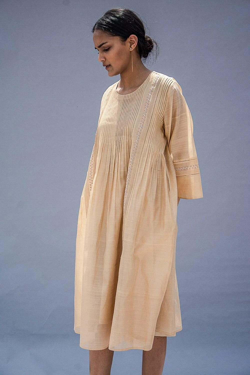 SWGT Camellia Dress With Pintucks Detail 3 SWGT Camellia Dress With Pintucks Detail - Image 3